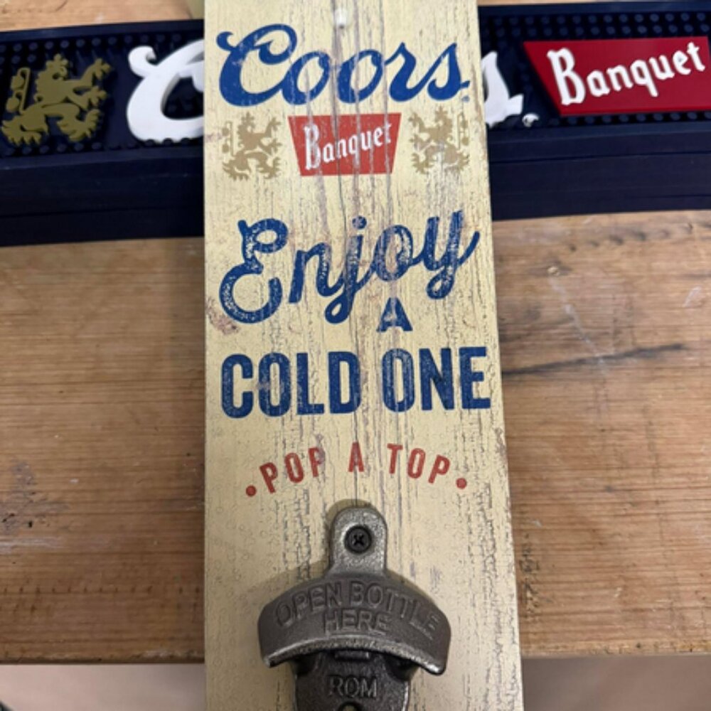 Coors Banquet Wall-Mounted Bottle Opener